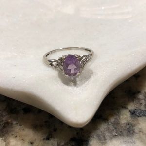 Amethyst 10k birthstone ring